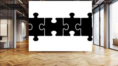 Puzzle icon symbol simple design Wall mural