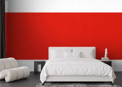 Red banner clipart design illustration Wall mural