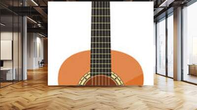 Stylish classical guitar clipart design illustration Wall mural