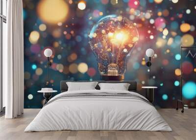 Think differently - creative mind and idea concept  Wall mural