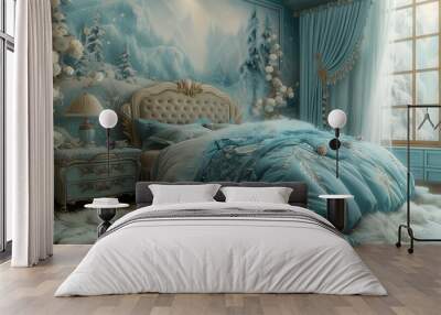 Turn bedtime into magical journey with Frozen-themed furniture Wall mural