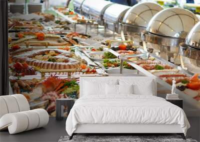 Catering food Wall mural