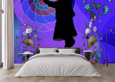 psyhedelic dance Wall mural