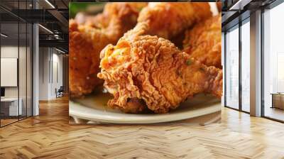 Fried Chicken With Homemade Recipe Wall mural