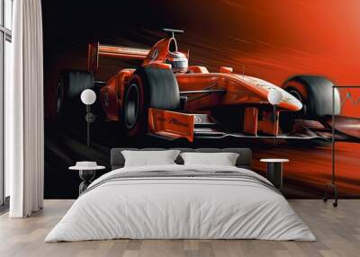 Formula 1 Car Series 5, Generative AI, Illustration Wall mural