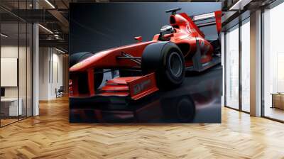 Formula 1 Car Series 5, Generative AI, Illustration Wall mural