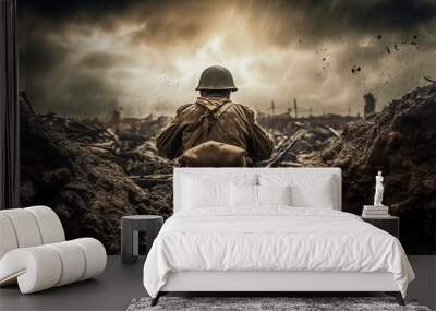 World War, Battle Front Wall mural