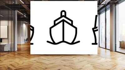 ship icon or logo isolated sign symbol vector illustration - high quality black style vector icons
 Wall mural