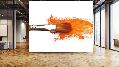 Paint brush isolated on transparent background Wall mural