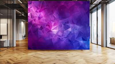 purple and blue abstract geometric background Wall mural