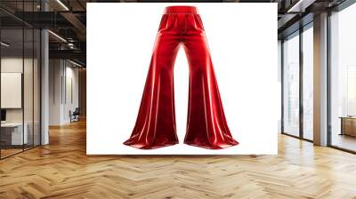 red bell bottoms isolated on transparent background Wall mural