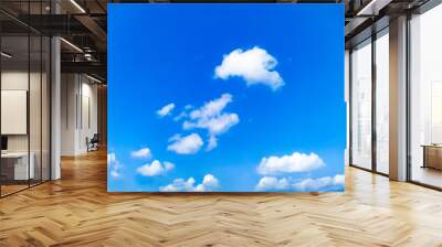 blue sky with clouds Wall mural