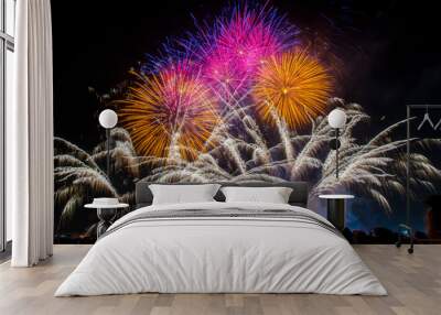 fireworks Wall mural