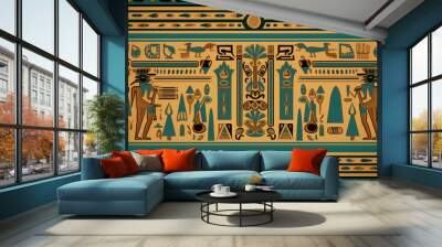 illustration of Egypt texture flat background Wall mural