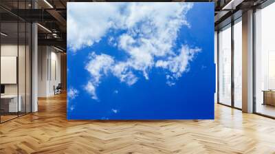 blue sky and white could background Wall mural