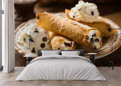 Irresistible Cannoli: Italian Sweet Delicacy Wall mural