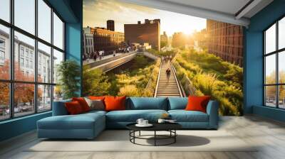 The High Line - A unique urban park in the sky Wall mural