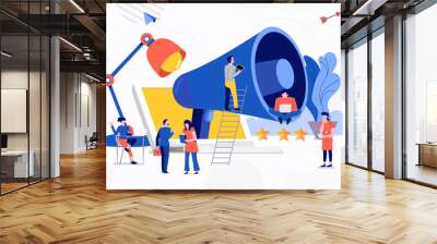 Teamwork creative advertising Wall mural