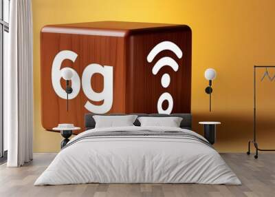 6G business, network, communication and 6g concept. Wall mural