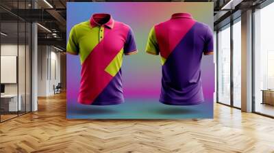 colorful shirts Wall mural