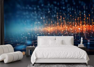 best abstract technology background Wall mural