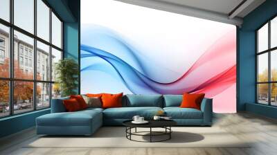 Photo Abstract colorful background with waves. Abstract background colorful smooth waving texture  Wall mural