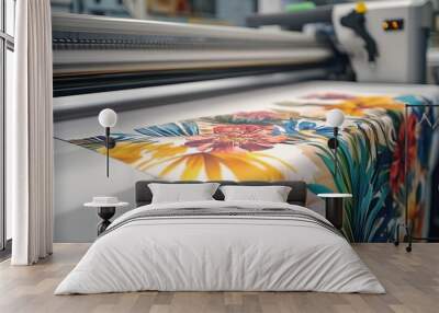 
photo Sublimation Digital textile printing using heat to transfer designs from paper to fabric Wall mural