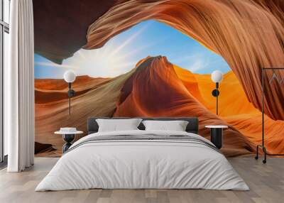 antelope canyon in arizona - background travel concept Wall mural