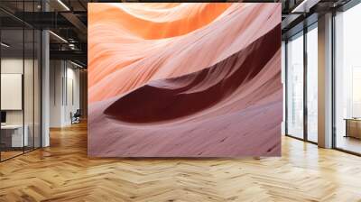 Colorful wave shape rocks at the Antelope Canyon, Arizona, USA - background and textures concept Wall mural