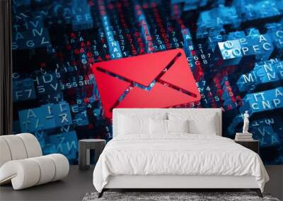 Mail and digital communication Wall mural