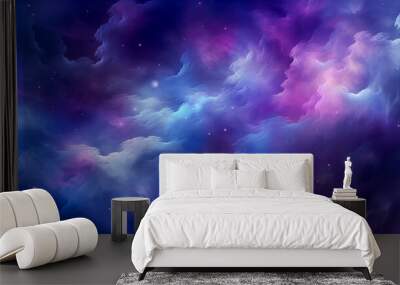 Abstract cloud background, copy space Wall mural