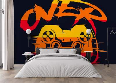 game over typography for print t shirt design
 Wall mural