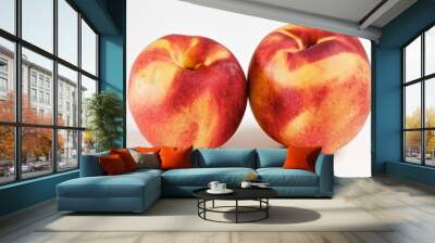 pair of ripe nectarines Wall mural