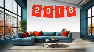 Happy new year 2016 Wall mural