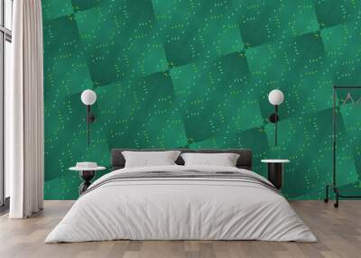 lines pattern retro modern organic shape doodle ornamental geometric abstract design Wall mural