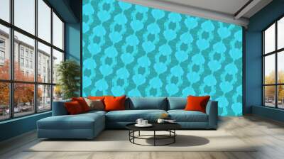 lines pattern retro modern organic shape doodle ornamental geometric abstract design Wall mural