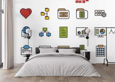  25 Universal icon for your project Wall mural