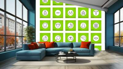 25 decent icon sheet of universal Wall mural