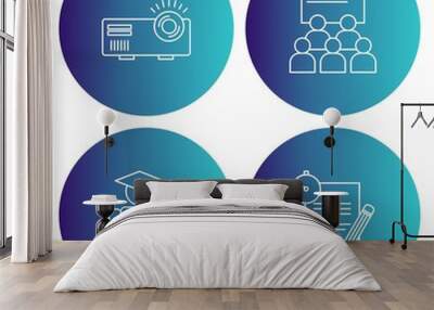 4 User interface Icon set for web and mobile applications Wall mural