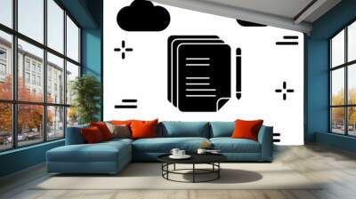 Note Book icon for your project Wall mural