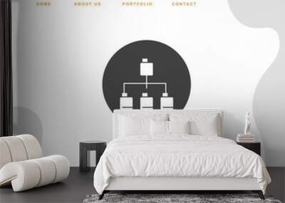 Sitemap icon for your project Wall mural