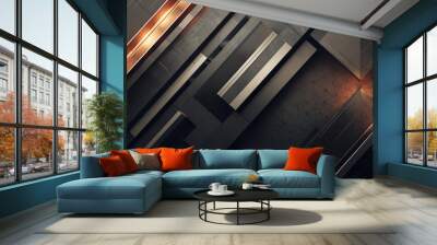 Abstract 3D graphic Wall mural