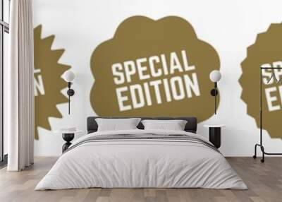 Special Edition Tag Gold | Icon | Sticker | Deal Label | Variations Wall mural