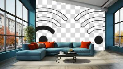 Wireless | Internet Connection | Signal Icon | Isolated Transparent Wall mural