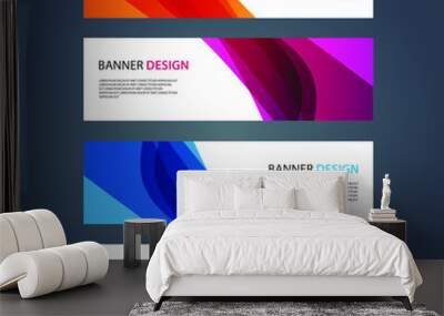 Vector Abstract design banner web template Wall mural