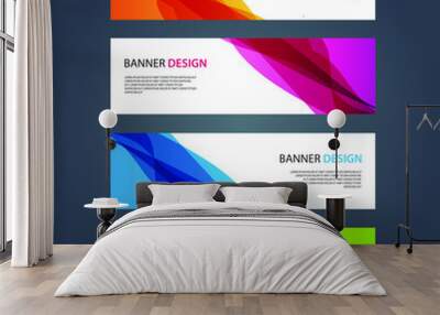 Vector Abstract design banner web template Wall mural