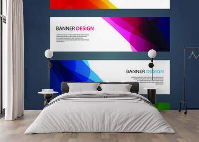 Vector Abstract design banner web template Wall mural