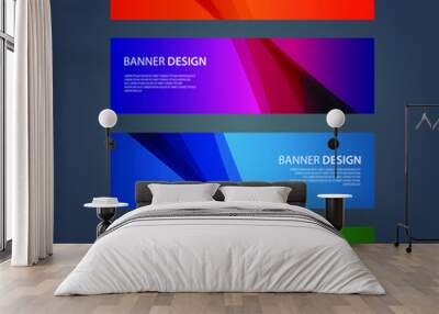 Vector Abstract design banner web template Wall mural