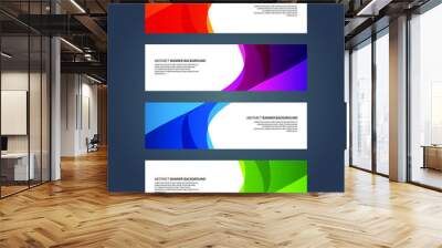 Vector Abstract design banner web template Wall mural