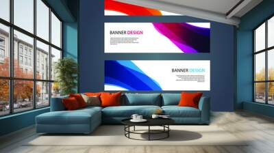 Vector Abstract design banner web template Wall mural